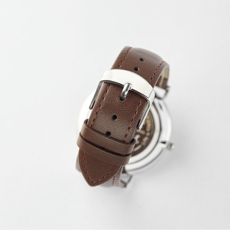 Handwriting Gifts for Groom, Engraved Watch for Men
